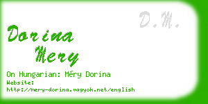 dorina mery business card