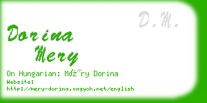 dorina mery business card